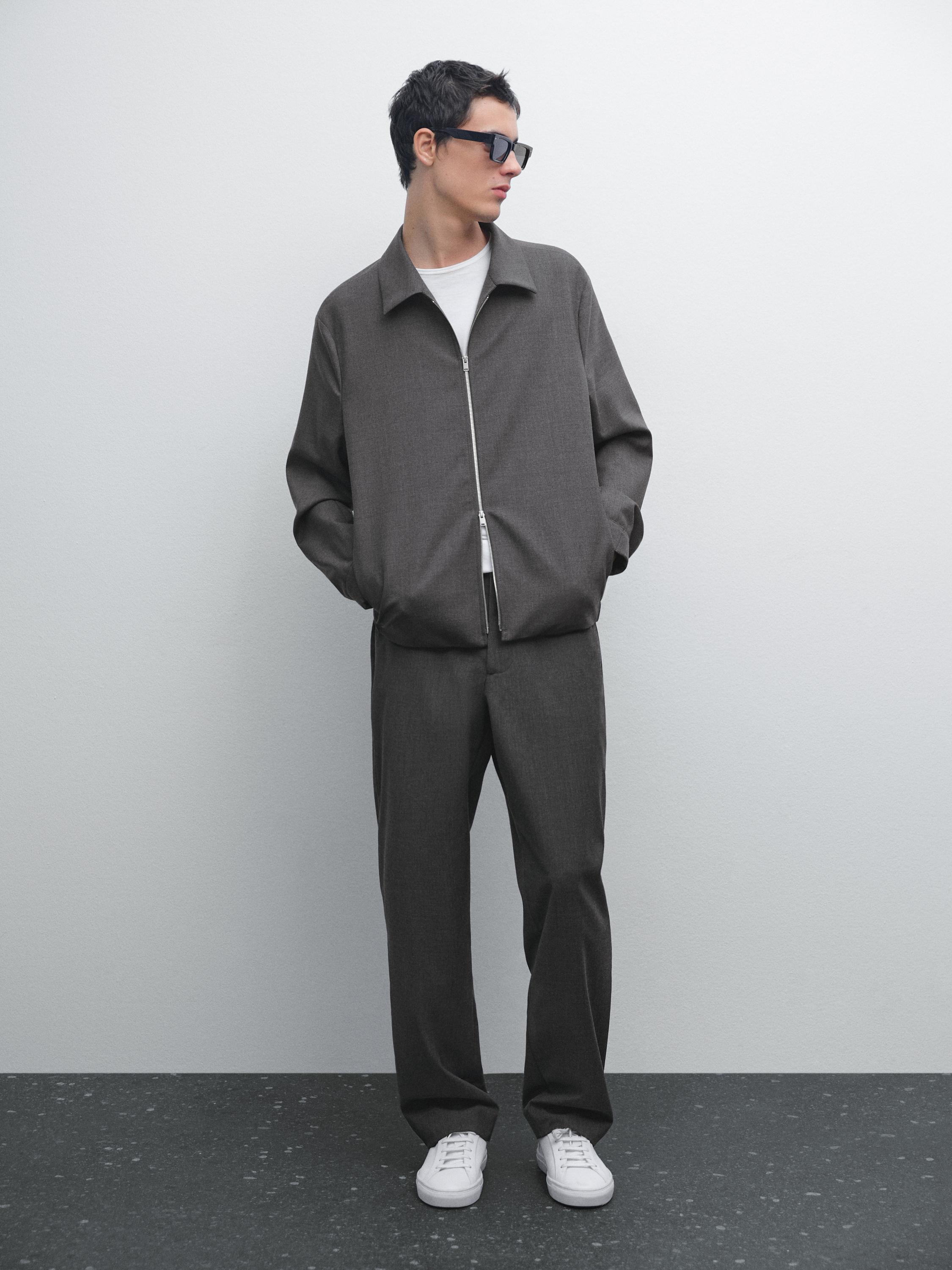 Pantalon laine total look