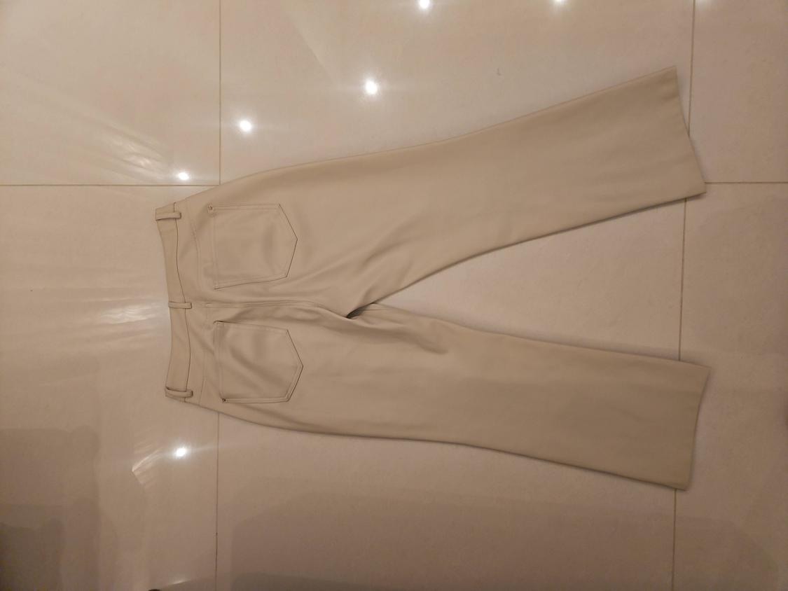 FAUX LEATHER MINI FLARE TROUSERS - Image 5