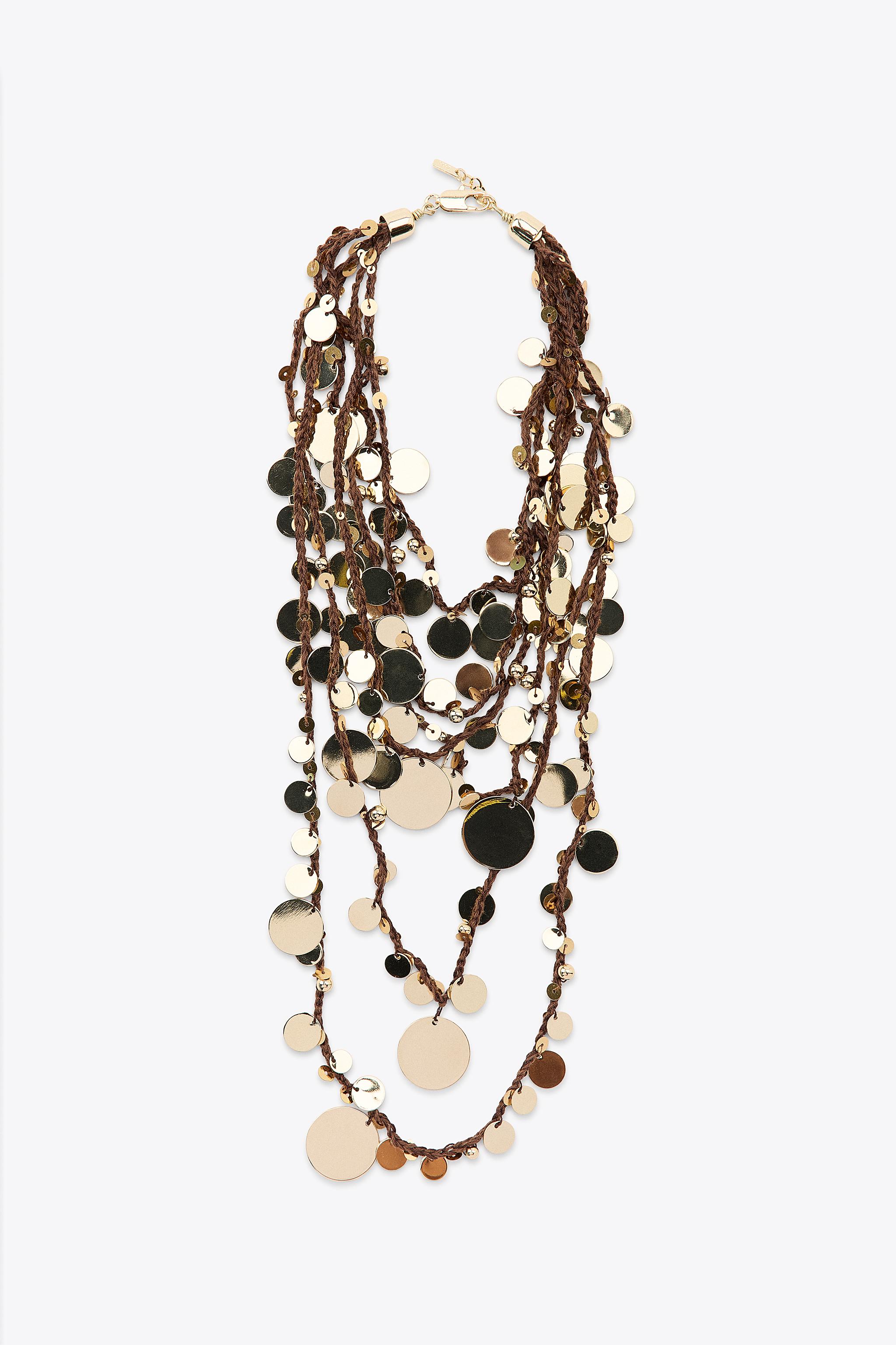 COLLIER CASCADE CORDONS PIÈCES