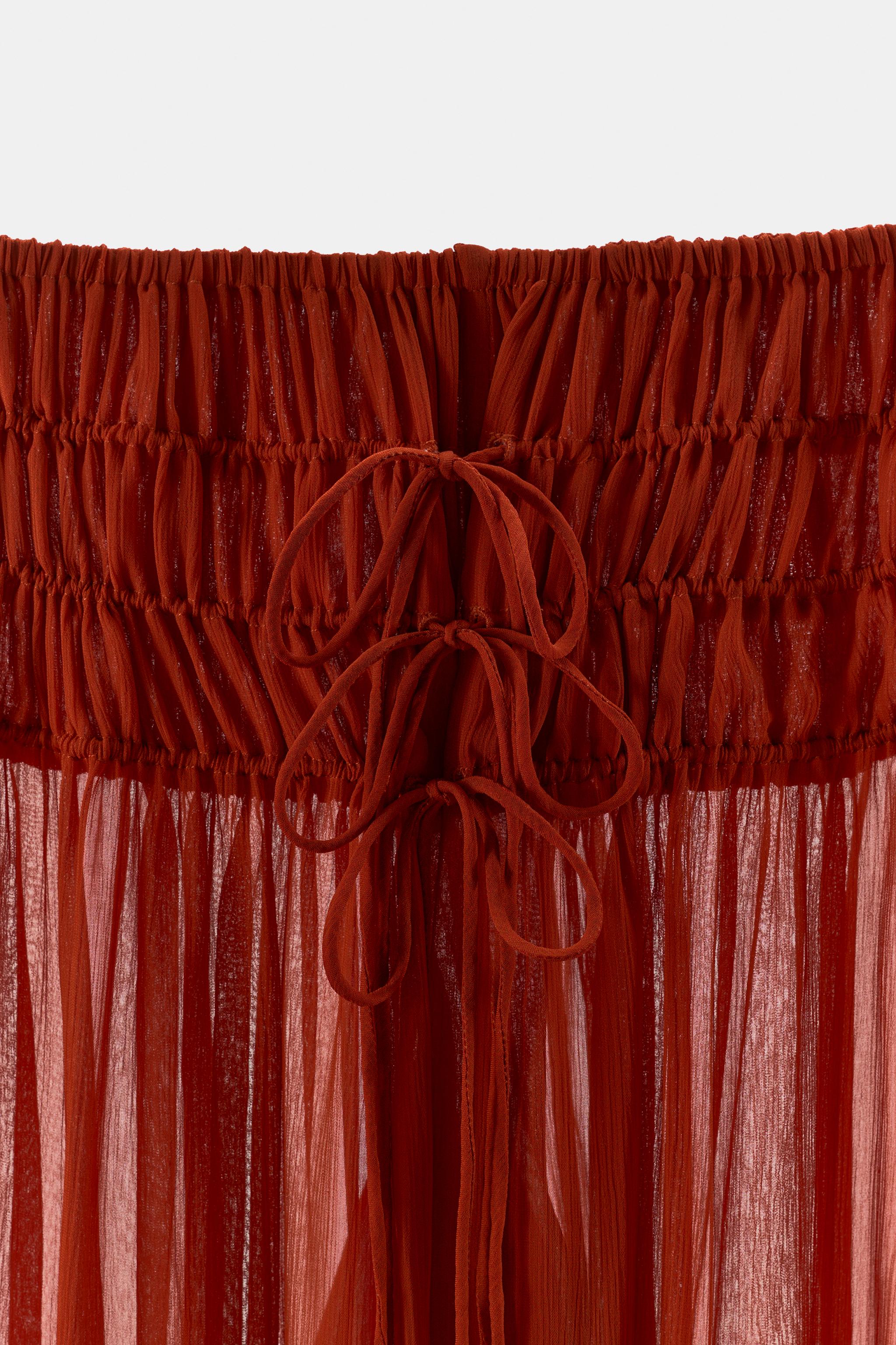 GEORGETTE RUCHED PANTS