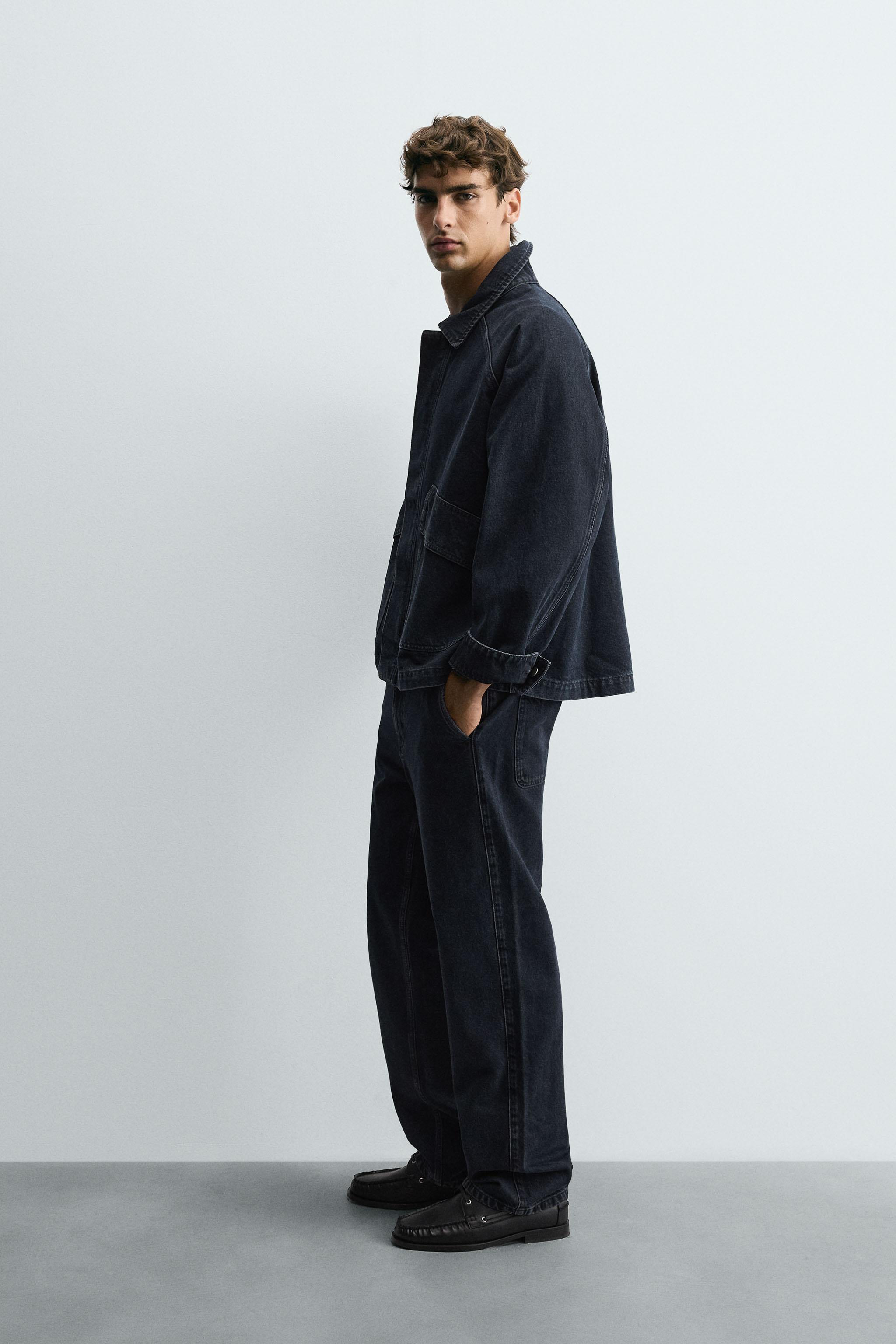 デニムポケットジャケット - ダークネイビーブルー | ZARA Japan