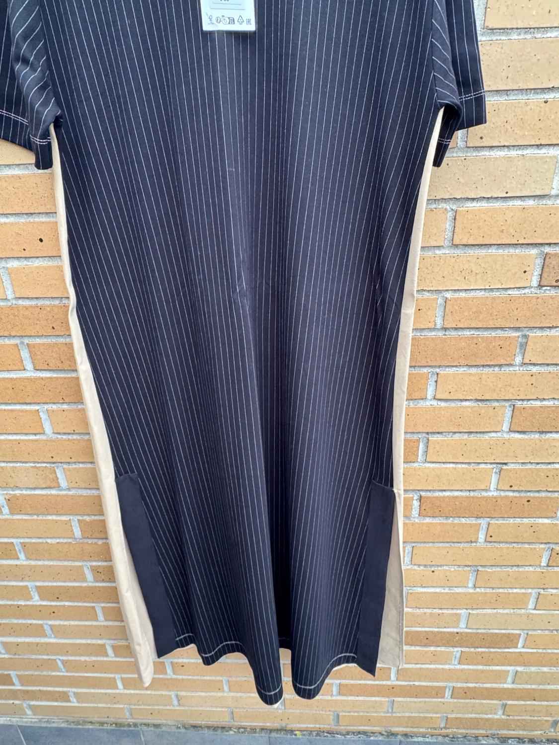 CONTRAST STRIPED DRESS - Image 8