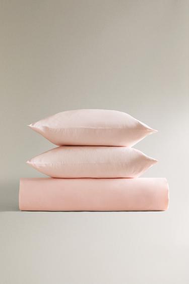 Zara Pastel pembe - SATEN NEVRESİM (300 İPLİKLİ)