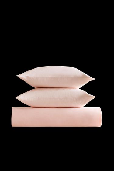 BETTBEZUG SATIN (FADENDICHTE 300) - Pastellrosa von Zara - Bild 0