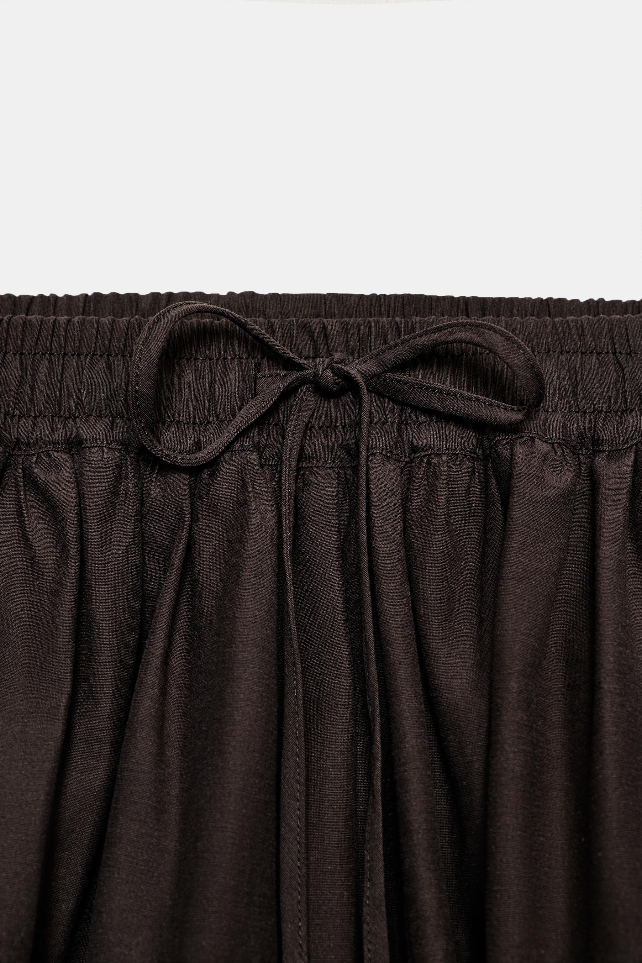 BOW-DETAIL PANTS