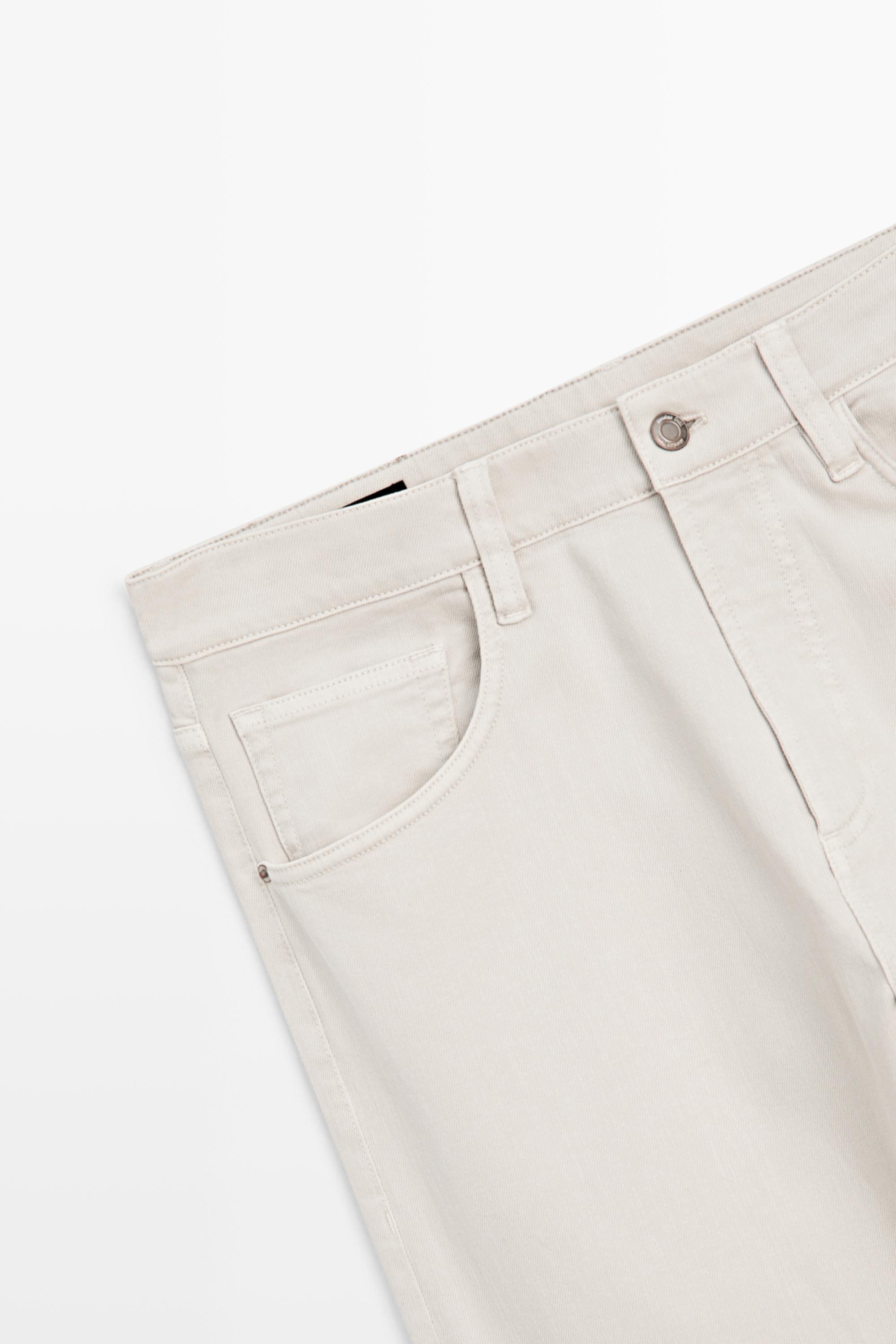 Faux jean tapered fit léger