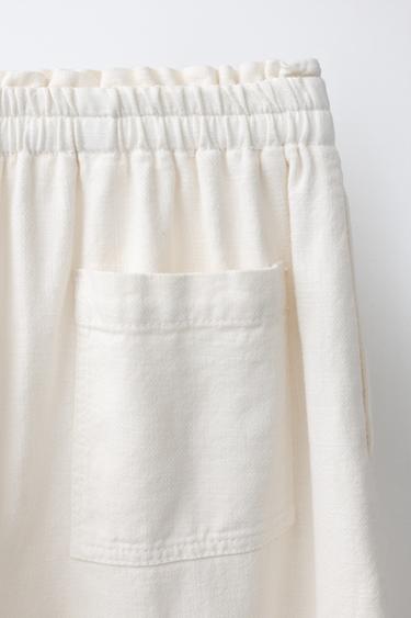 PANTALON BALLON - Beige clair de Zara - Image 3