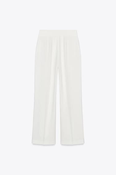 PANTALON DROIT ZW COLLECTION - Écru de Zara - Image 5