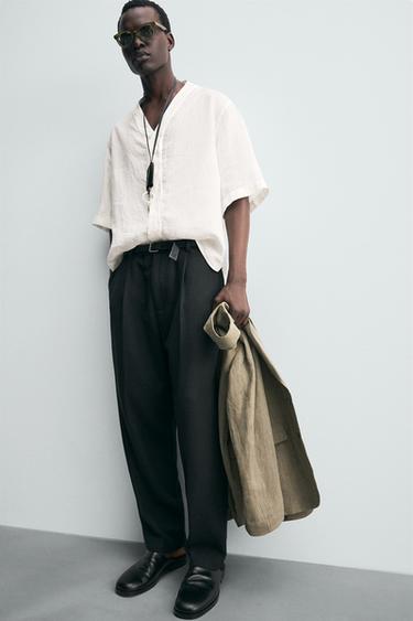 CHEMISE 100 % LIN - Blanc de Zara - Image 6