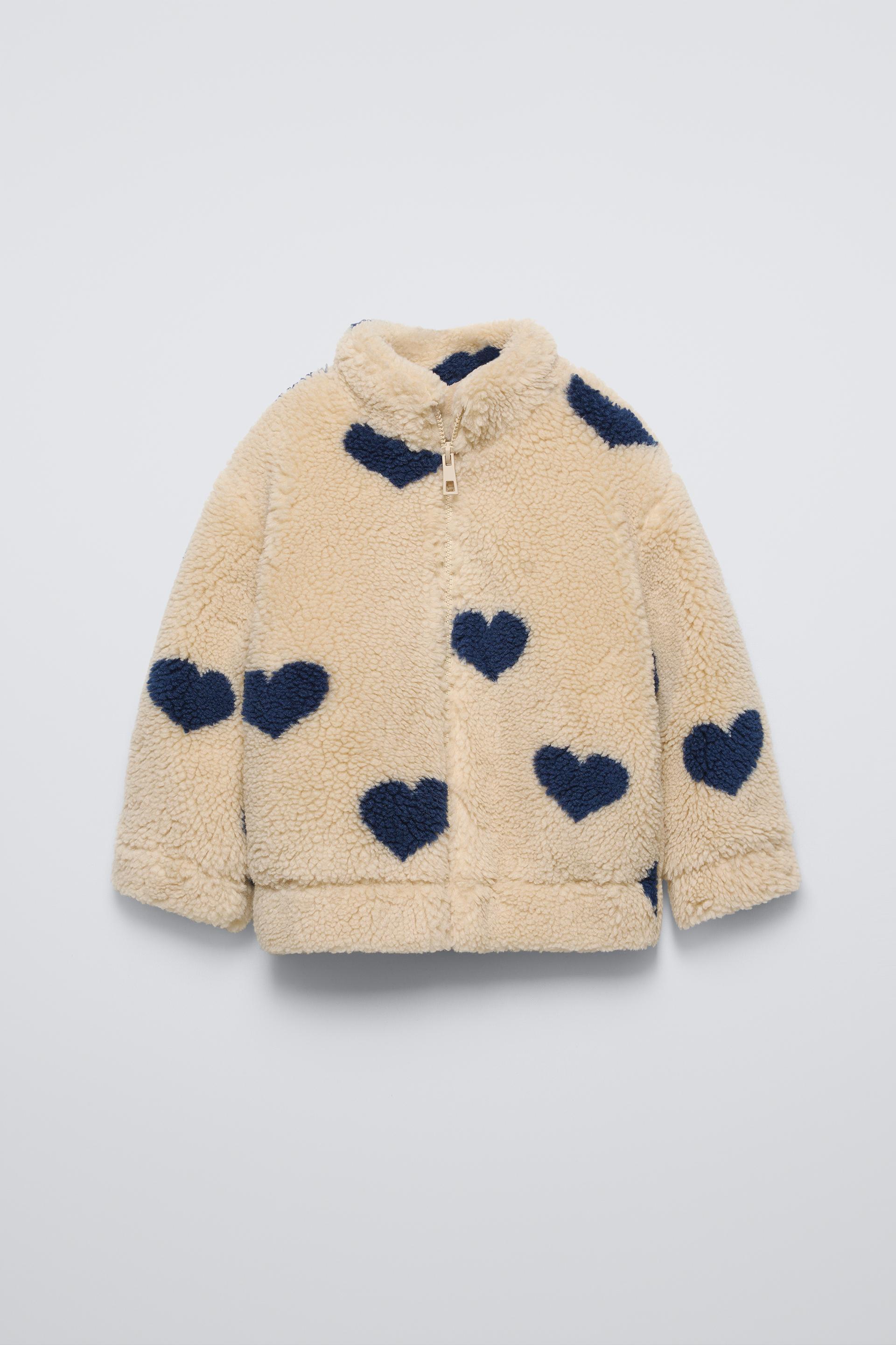 Faux fur heart coat best sale