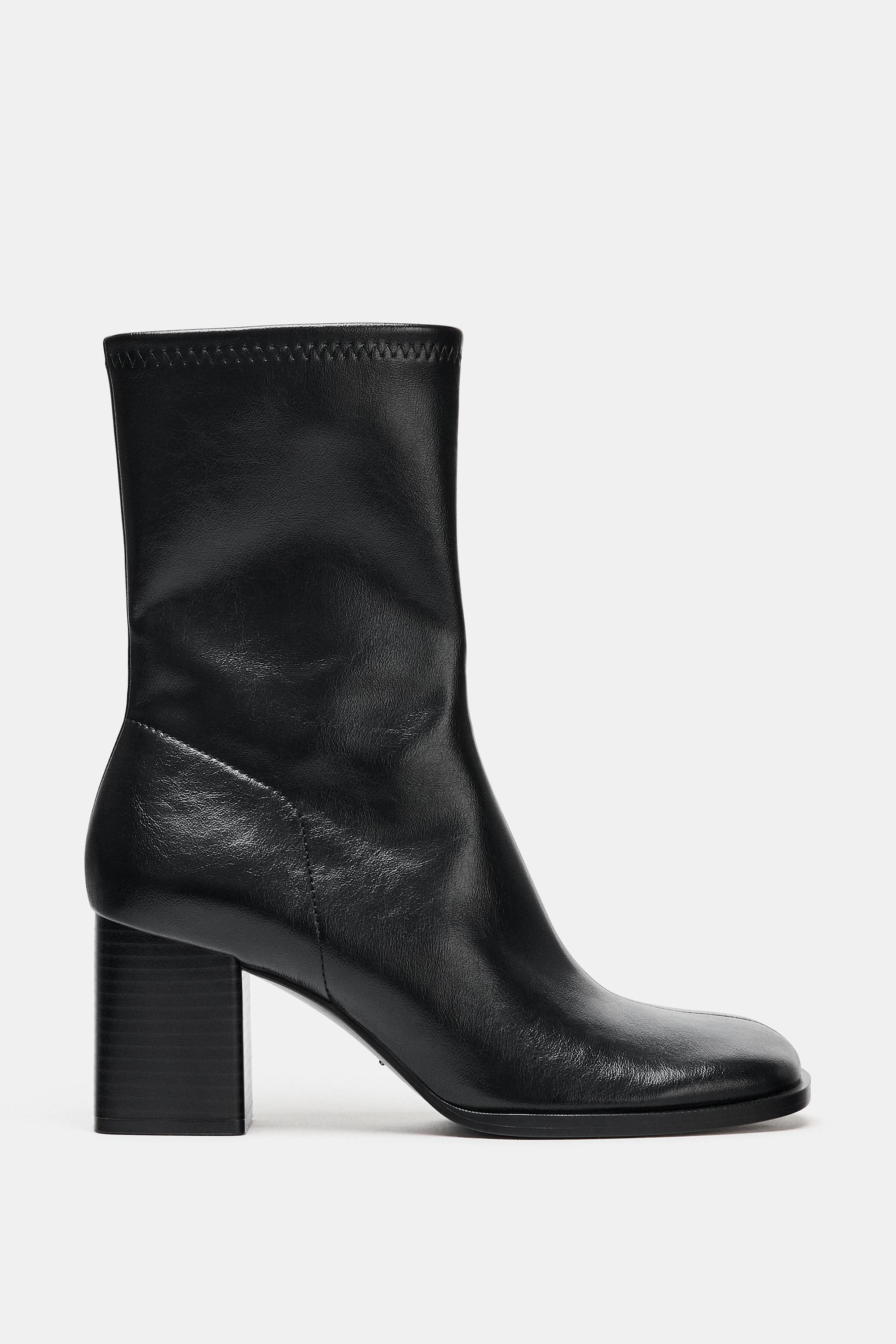 BLOCK HEEL ANKLE BOOTS