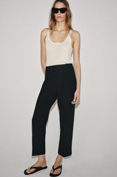 Zara Siyah - ÜTÜ İZLİ PANTOLON ZW COLLECTION