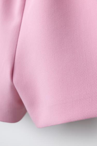 JUPE-SHORT BOUCLE - Rose de Zara - Image 3