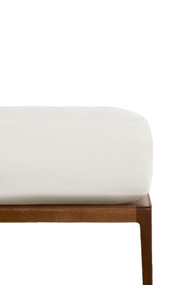 LENÇOL DE BAIXO DE CETIM | 40 CM ALTURA (300 FIOS) - Branco da Zara