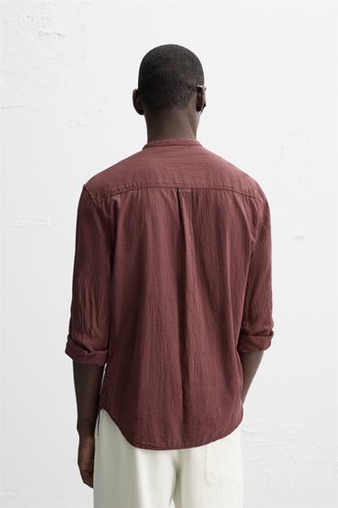 CHEMISE EFFET PLISSÉ - Vin de Zara - Image 2