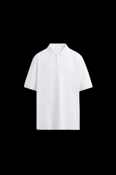 POLOSHIRT MIT PIKÉSTRUKTUR IN VERWASCHENER OPTIK - Weiß von Zara - Bild 0