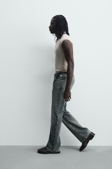 JEAN DROIT BOOTCUT À OUVERTURES - Bleu encre de Zara - Image 5