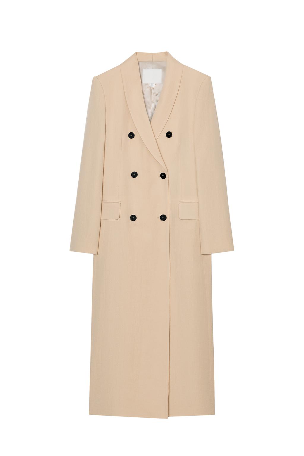 ZW COLLECTION FLOWY DOUBLE-BREASTED COAT - image 3