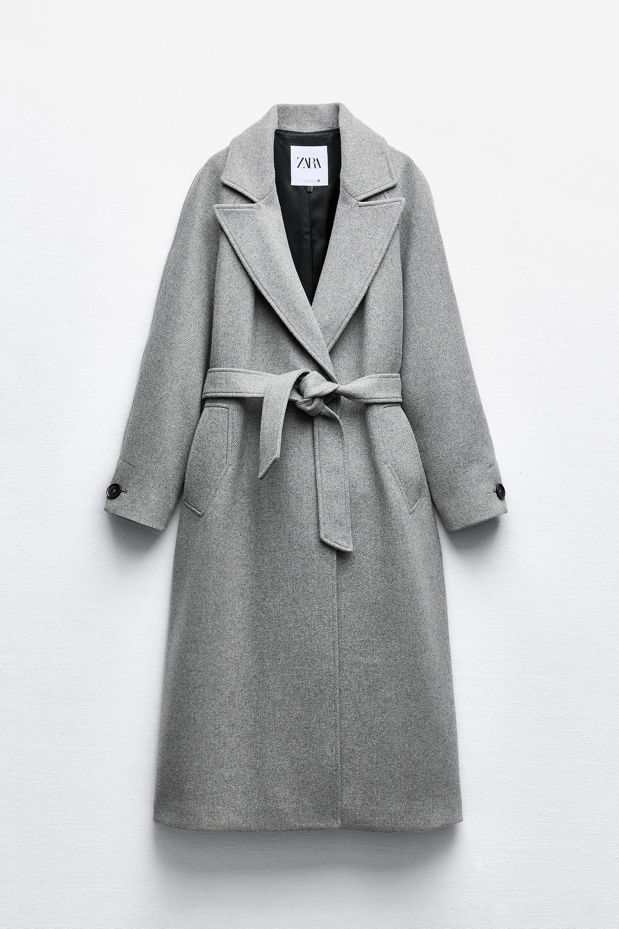 Belted hotsell coat zara