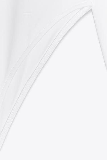 BASIC POLYAMIDE BODYSUIT - White by Zara - Image 2