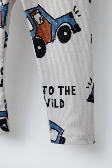 CAR PRINT LEGGINGS - Blues by Zara - Image 3