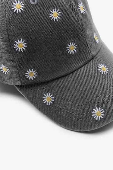 CASQUETTE EN JEAN BRODÉE - Gris de Zara - Image 3