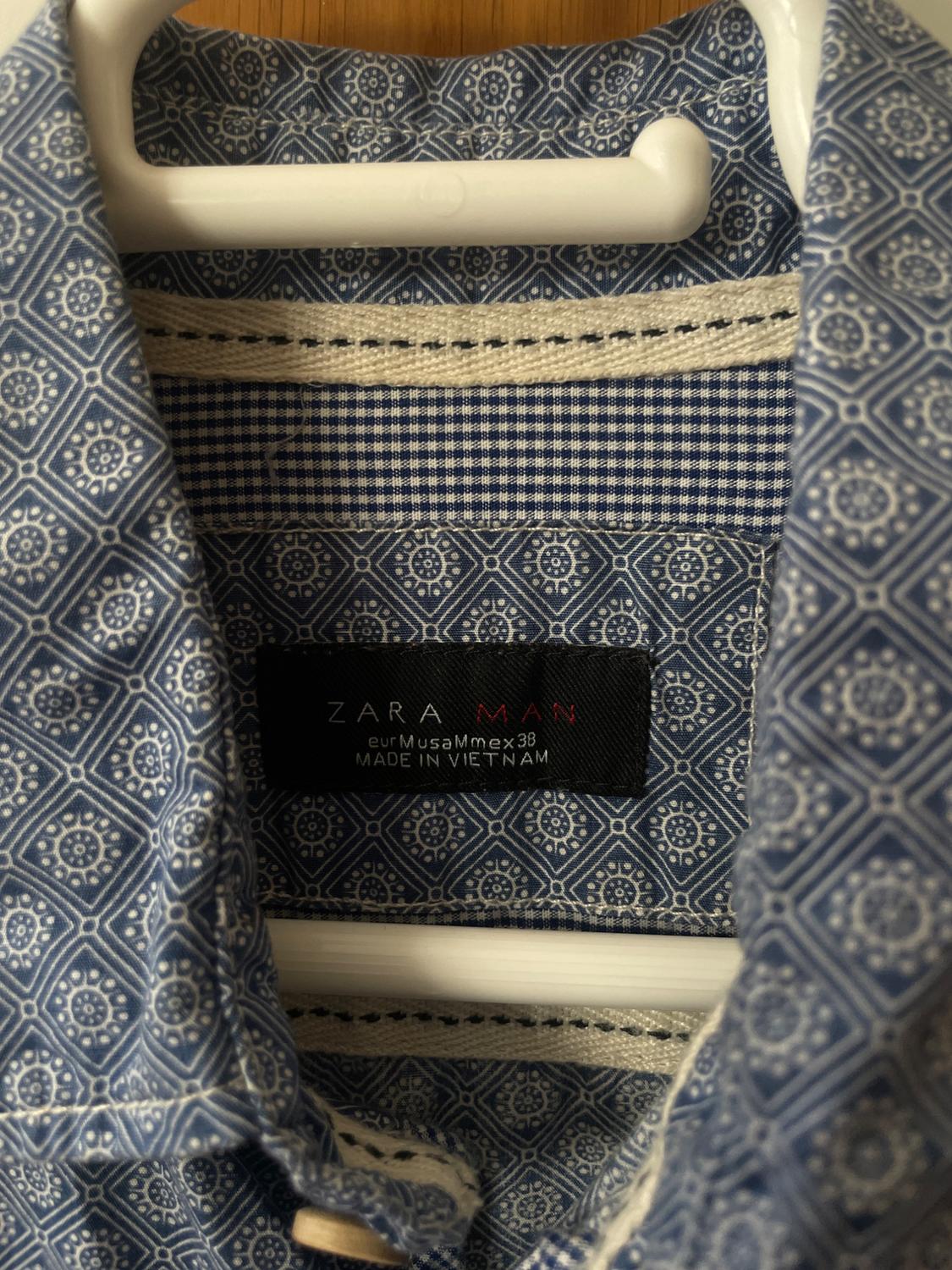 CAMISA ESTAMPADA EN TONO AZUL GRISACEO - Image 3