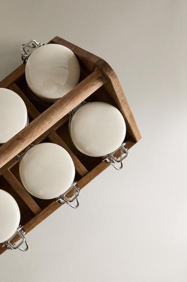 SPICE JAR SET (PACK OF 6) - Light beige by Zara - Image 2
