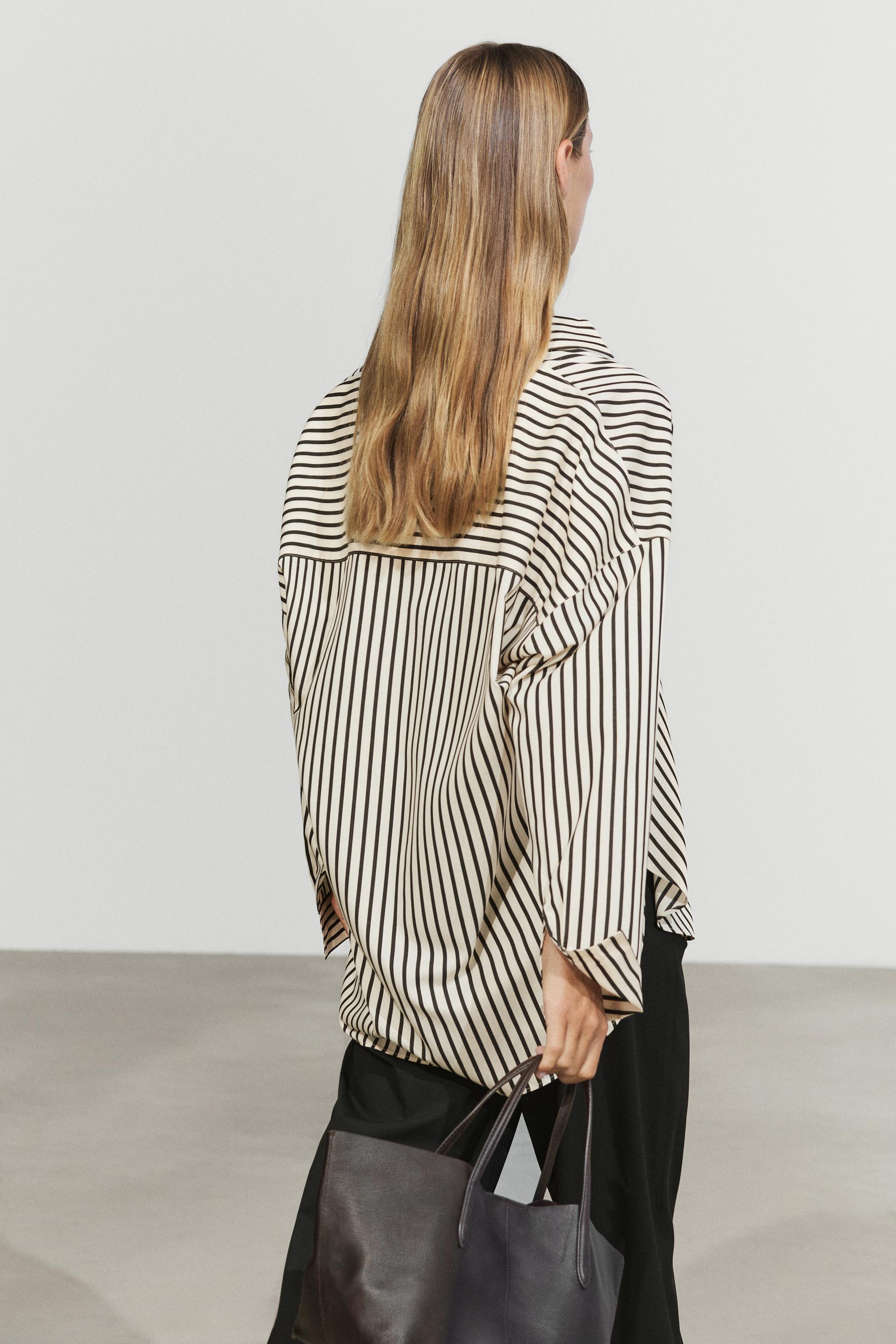 Flowing striped shirt