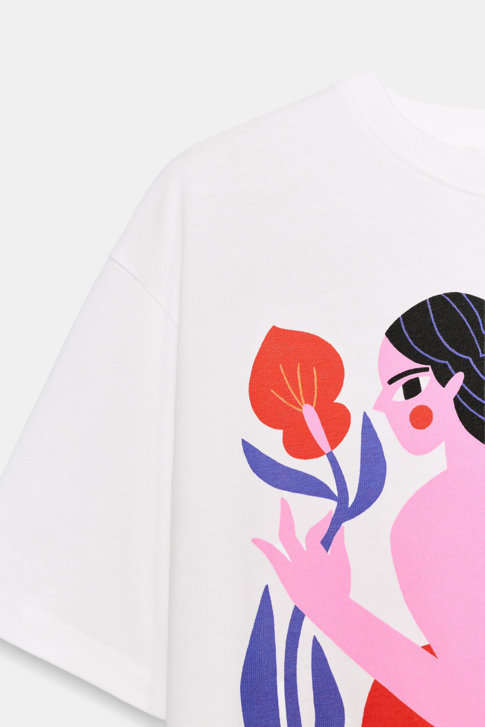 AGUSTINA SHUAN PRINT SHORT SLEEVE T-SHIRT