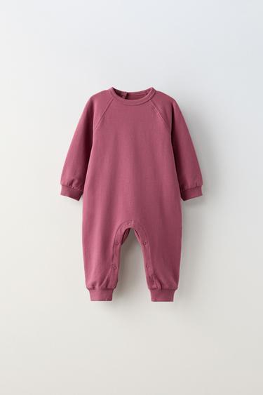 PLUSH PLAIN JUMPSUIT - Dark pink by Zara