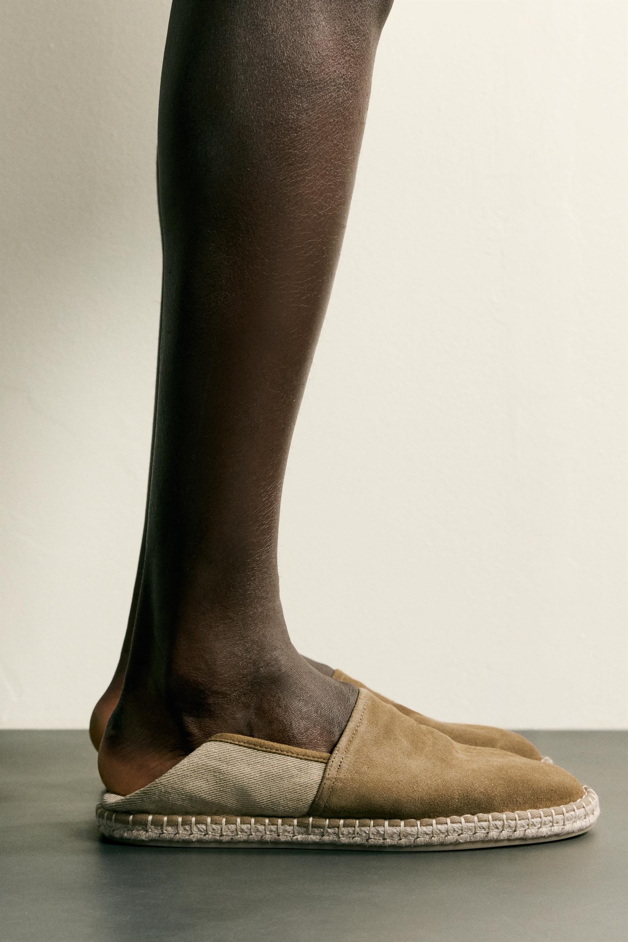 COMBINATION LEATHER ESPADRILLES - Multi-color | ZARA United States