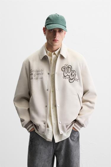 ジャケット - メンズ バーシティー ジャケット | ZARA 日本