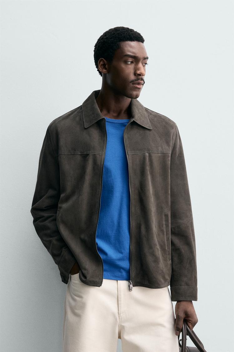 ZARA SUEDE LEATHER JACKET
