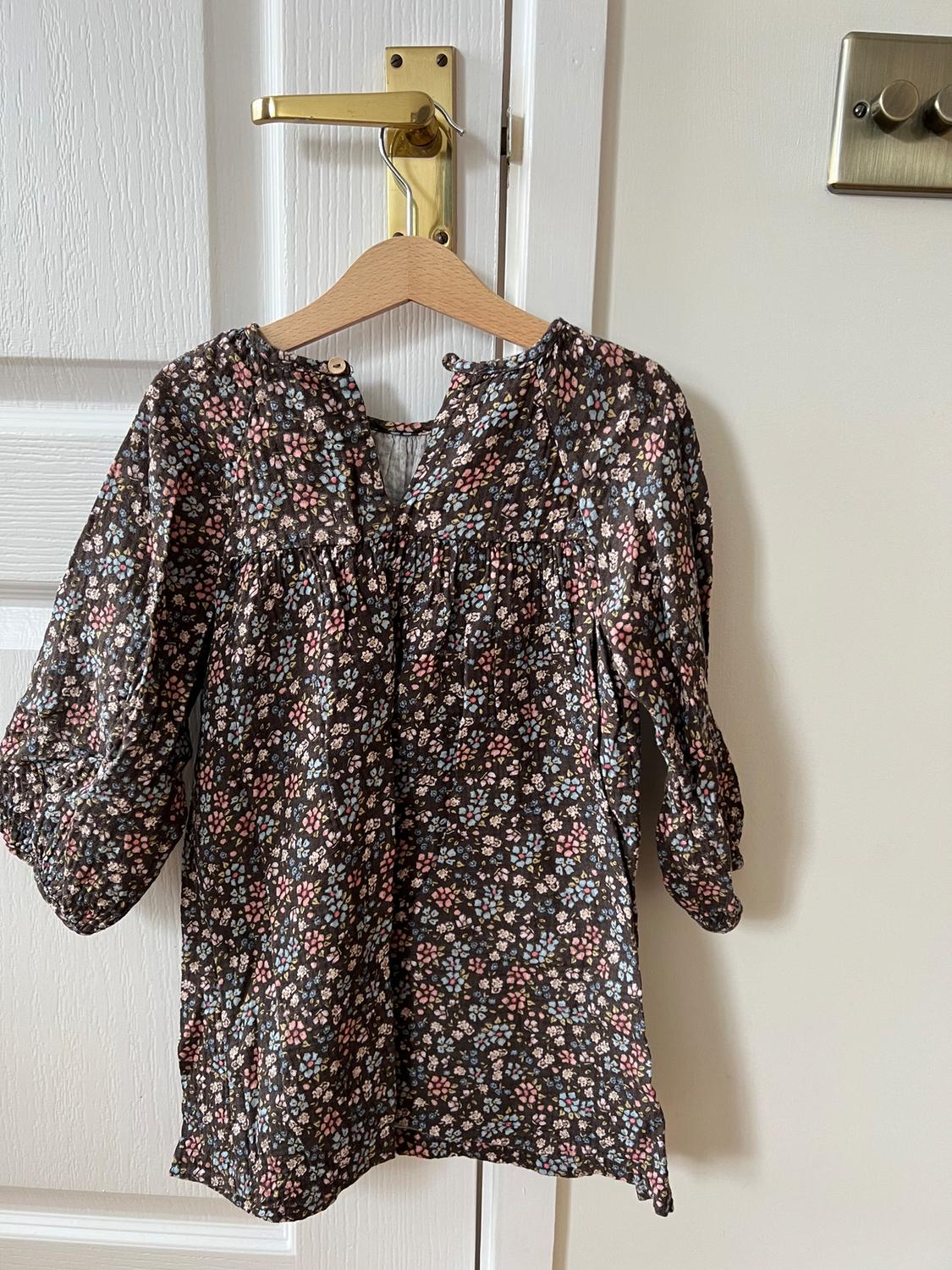 TEXTURED FLORAL DRESS - Image 4