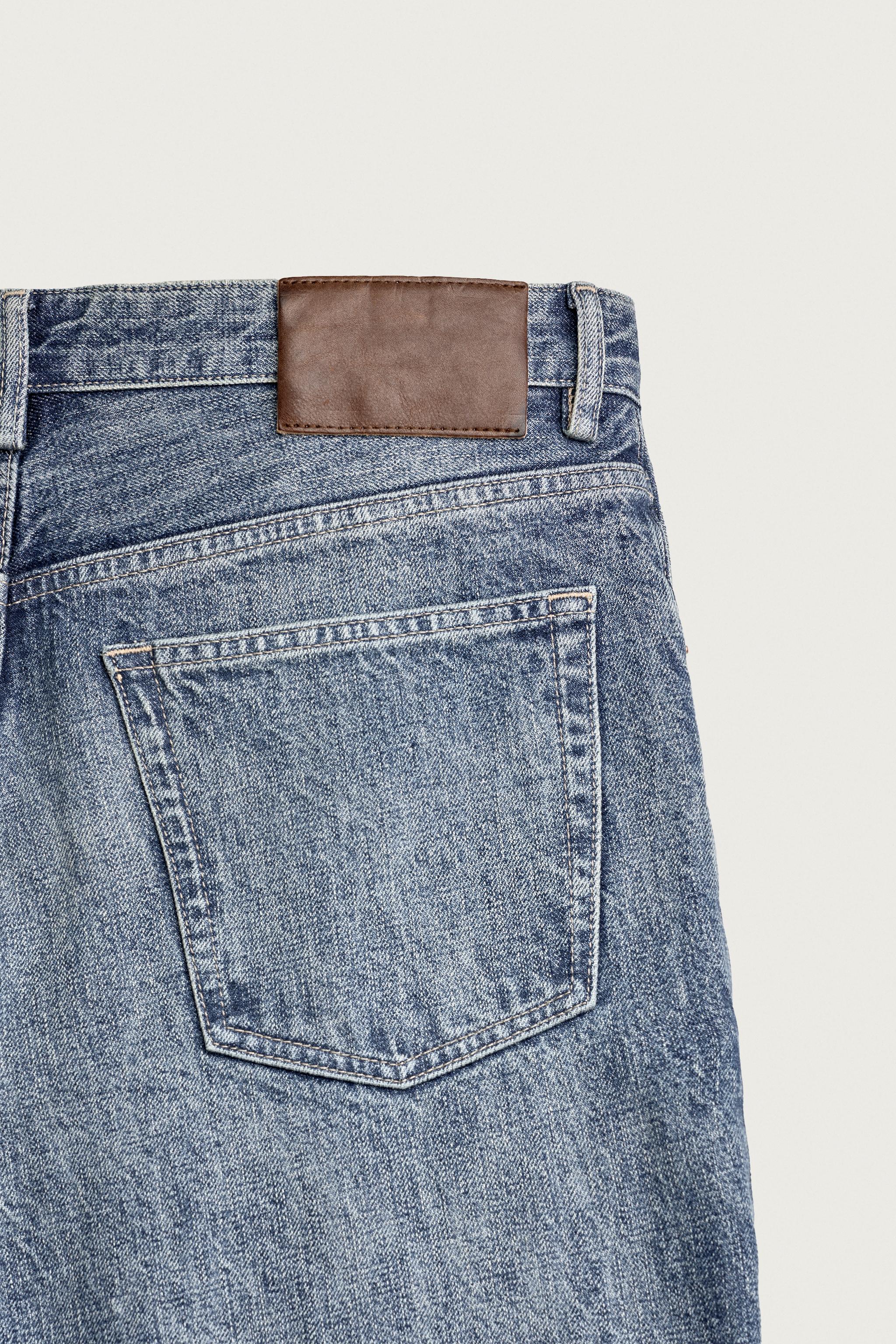 RELAXED FIT PRESSED CREASE JEANS