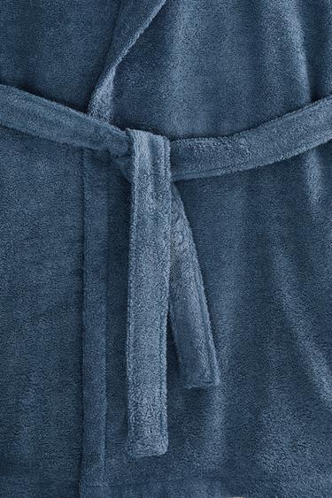 PEIGNOIR CAPUCHE (360 GXM²) - Bleu moyen de Zara - Image 3