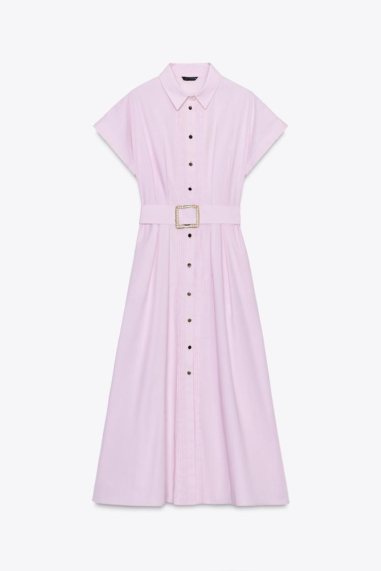 Belted Mid Dress