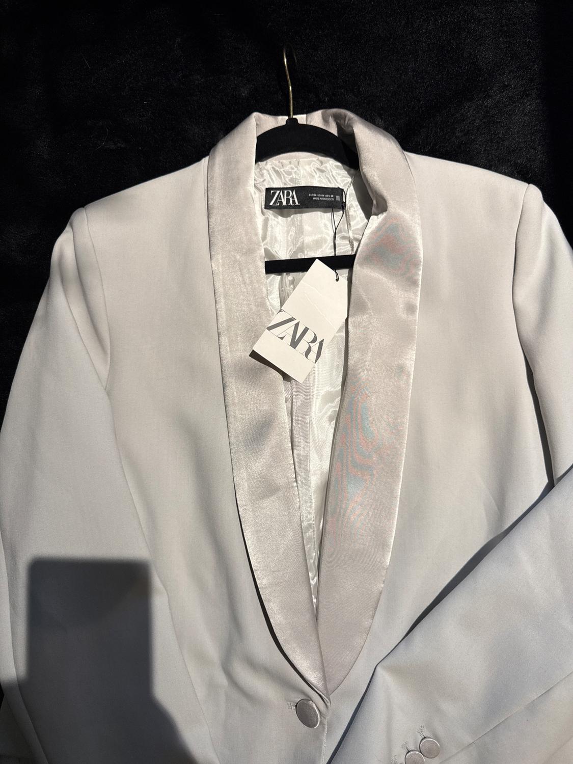COMBINATION SATIN EFFECT BLAZER - Image 3