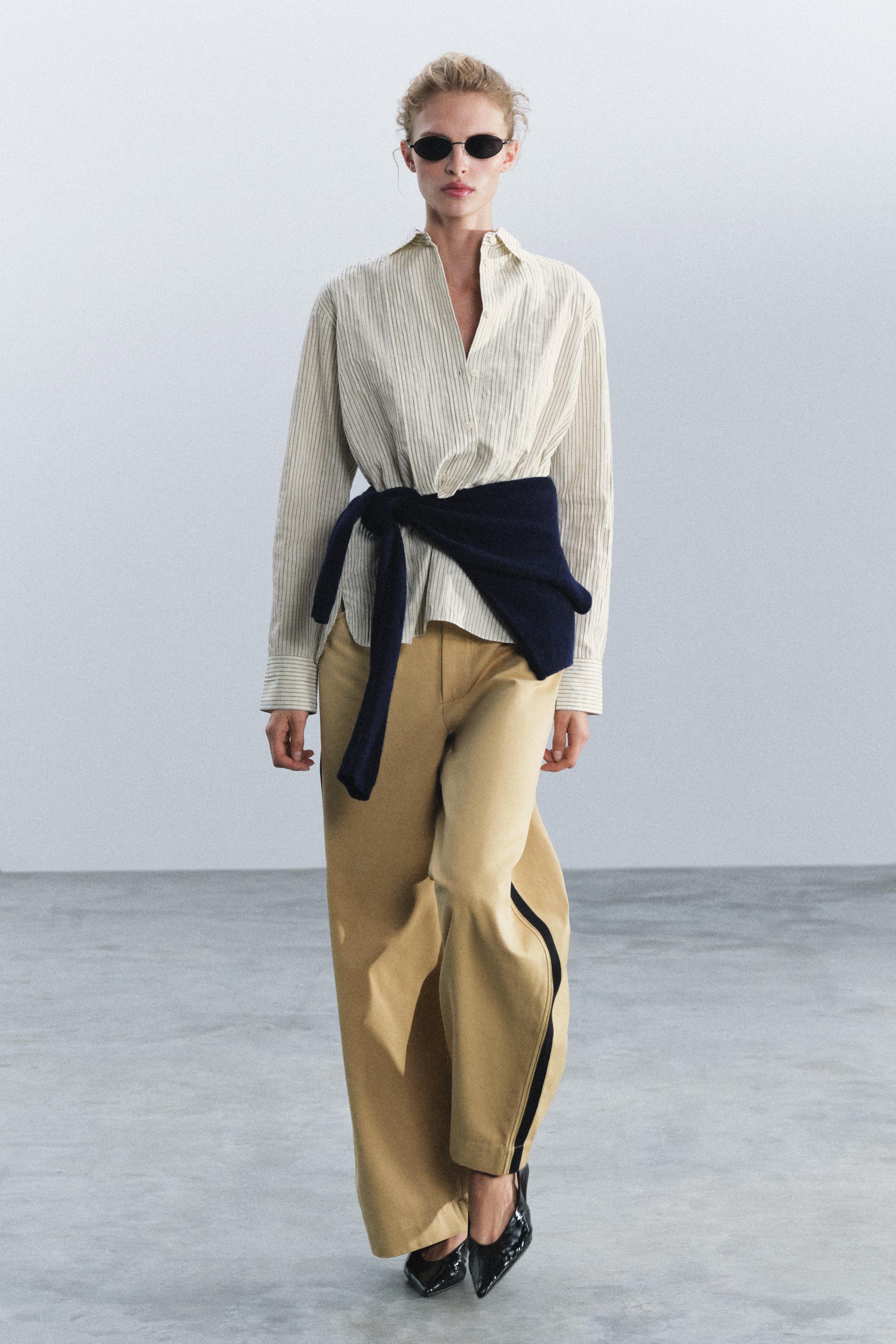 ZW COLLECTION STRIPED SHIRT - Black / White | ZARA United States