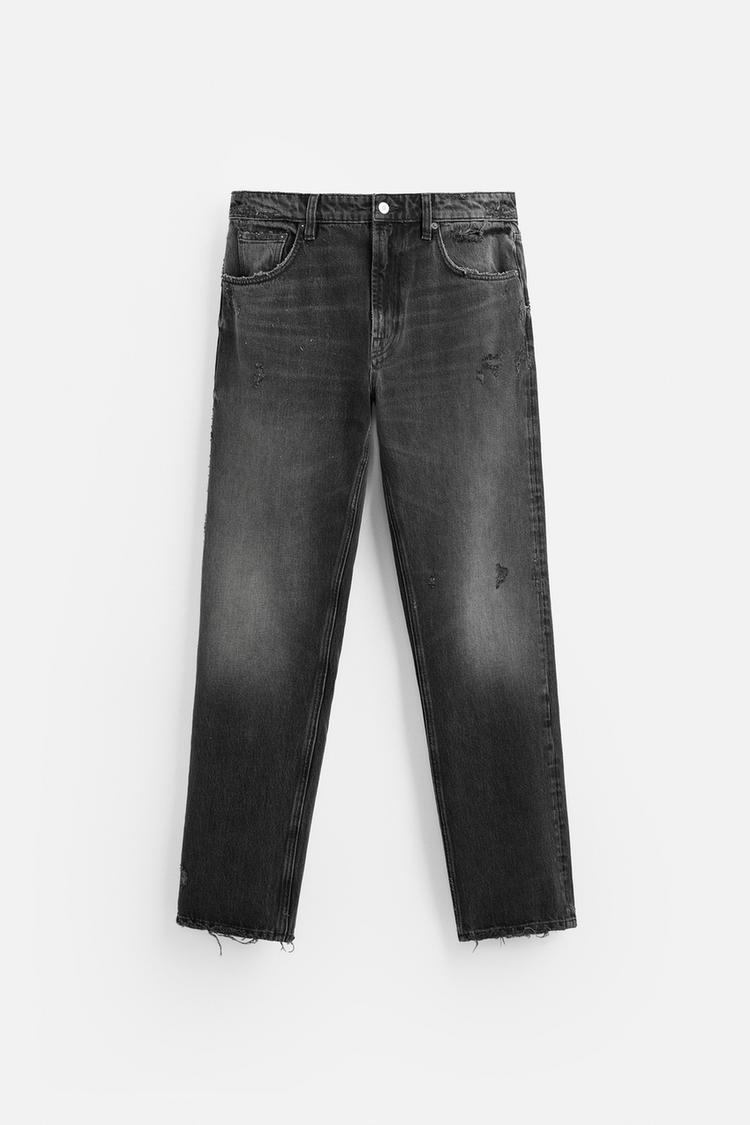 Price History of STRAIGHT FIT RIP JEANS from Zara 7903_54281