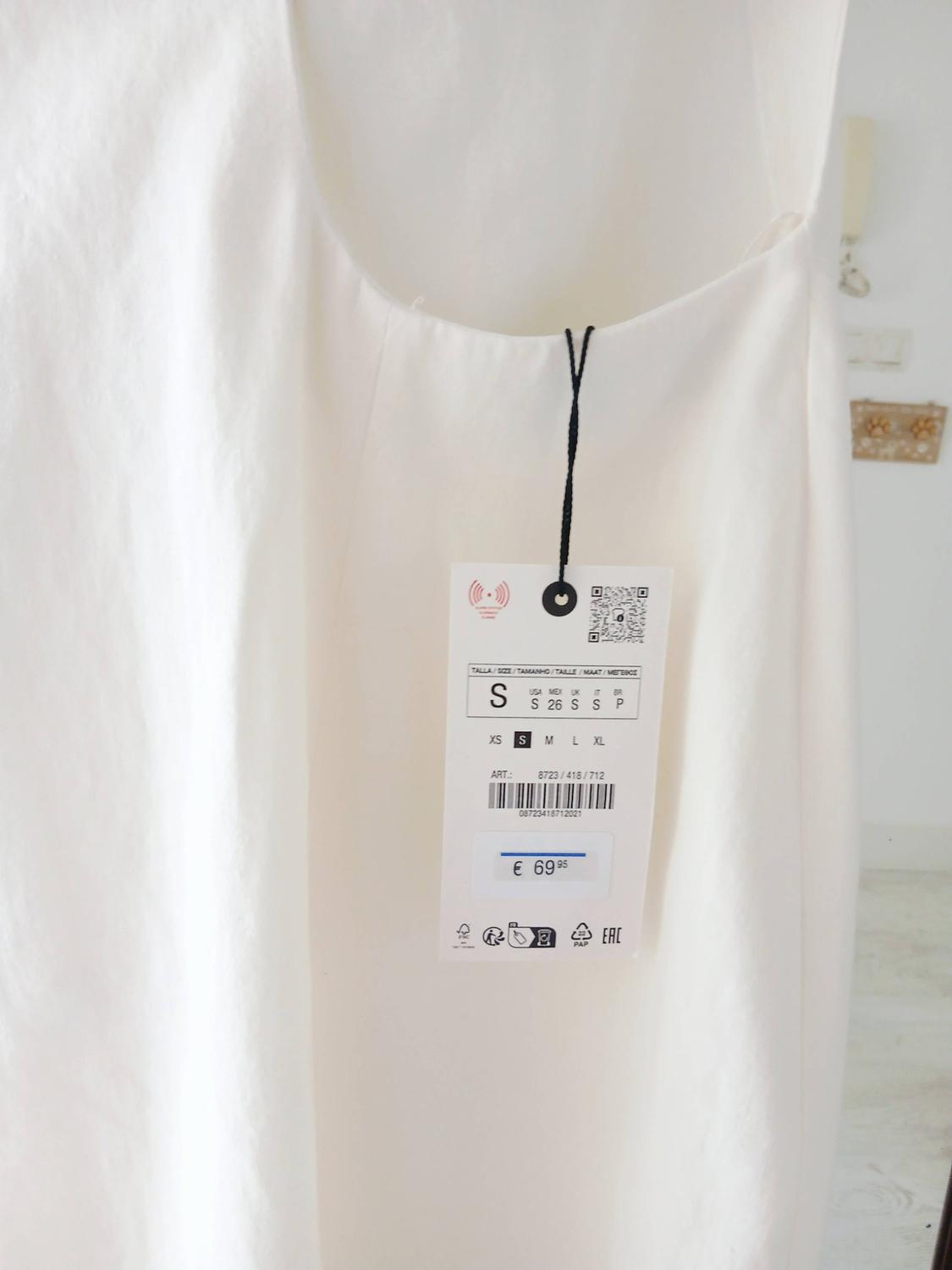LINEN BLEND KNOT DRESS ZW COLLECTION - Image 5