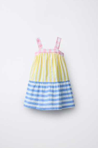 VESTIDO RAYAS Y CUADROS CASA LAWA X ZARA KIDS - Multicolor de Zara - Imagen 0