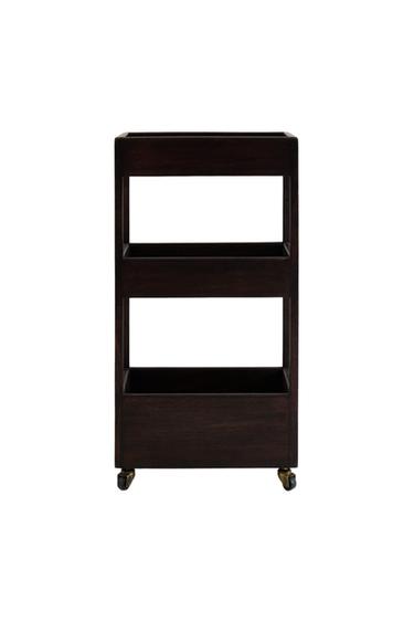 WOODEN STORAGE UNIT - Dark brown by Zara