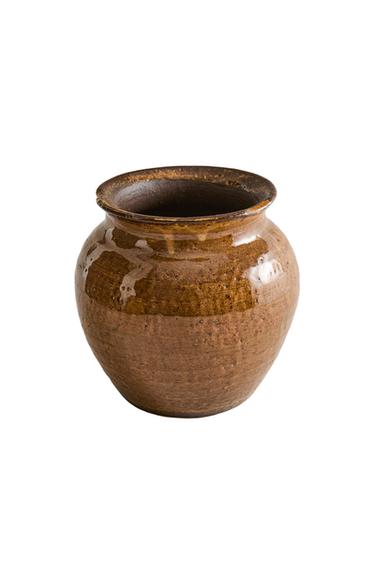 CERAMIC VASE - Brown by Zara