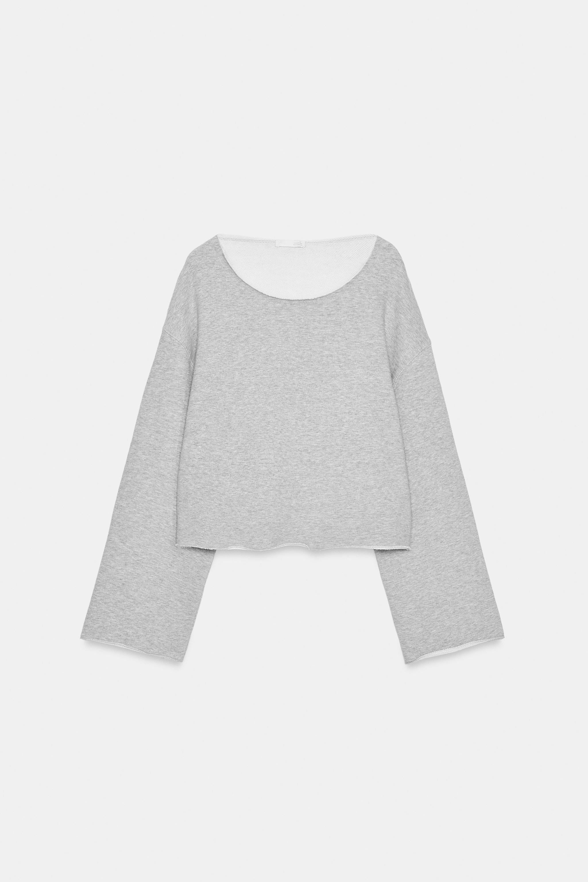 GENİŞ YAKA SWEATSHIRT - Görsel 4
