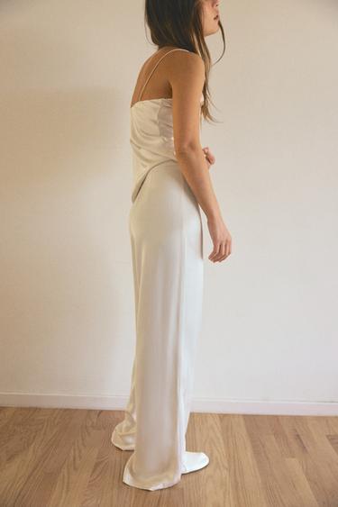 SATIN CAMISOLE TOP - Ecru by Zara - Image 2