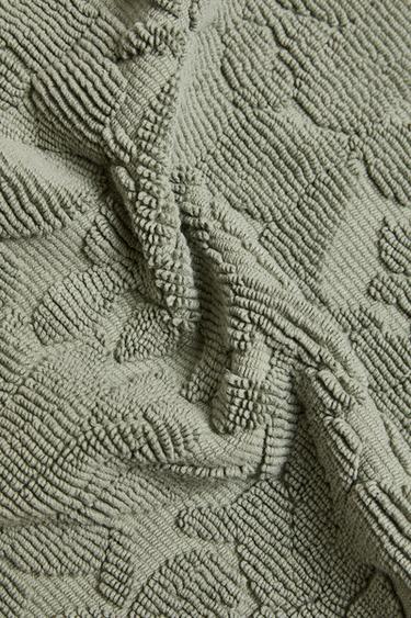 JACQUARD COTTON BATH MAT - Green / Blue by Zara - Image 2