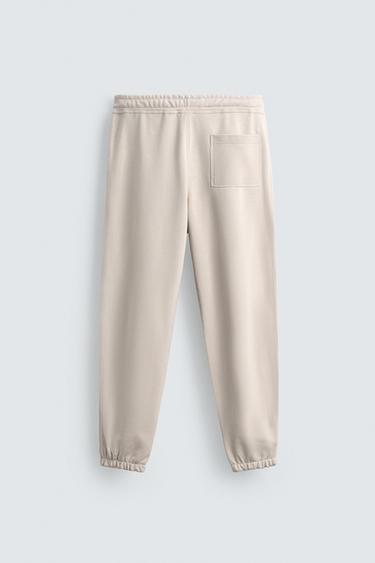PANTALON JOGGER COUPE DÉCONTRACTÉE - Beige clair de Zara - Image 6