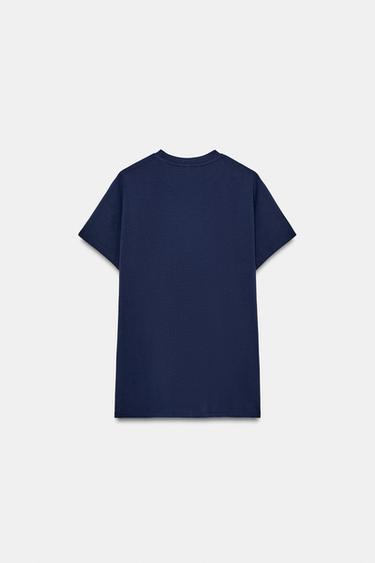 DROP SLEEVE T-SHIRT - Blue by Zara - Image 5